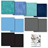 Cricut Transfer Sheets, Cool Blue Waters Sampler Print Infusible Ink Bundle
