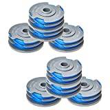 LMYDIDO for Flymo FL289 Strimmer Line Strimmer Spool 1.65mm Double Autofeed Spool & Line For Flymo Trimmer (8 pcs)