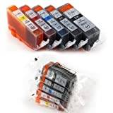 CLI-521 / PGI-520 Canon Compatible Multipack - 1 Full Set of 5 Ink Cartridges for Canon Pixma IP3600 IP4600 IP4700 MP540 MP560 MP620 MP630 MP640 MX860 MX870 MP980 and MP990 printers (contains 1x PGI-520BK, 1x CLI-521BK, x1 CLI-521C, x1 CLI-521M, x1 CLI-521Y) Fully Chipped and Ready To Use!