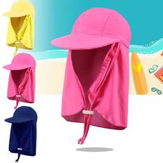 Nylon child beach cap breathable ice silk hats gift large brimmed hat summer