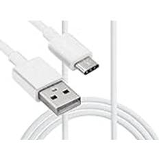 Gadget Giant USB Type C Cable [1m] for Motorola Defy Fast Charging Type-C USB Data Cable White