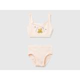 Benetton, ©disney Winnie The Pooh Top And Underwear Set, size S-M, Peach, Kids
