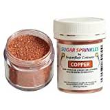 Sugarflair Copper Edible Glitter Sugar Sprinkles - for Cake Decorating, Sprinkle on Cakes, Cupcakes and Treats - 40g