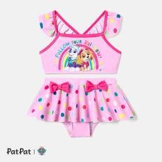 PAW Patrol Toddler Girl 2pcs Flutter-sleeve Two-piece Swimsuit