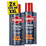 Alpecin Caffeine Natural Hair Shampoo C1 2x 375ml | Against Stronger Thinning and Thicker Hair | | Hair Care for Men Made in Germany