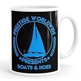 Personalised Customised Prestige Worldwide Boats & Hoes Funny Mug Tea Cup Coffee Custom Message