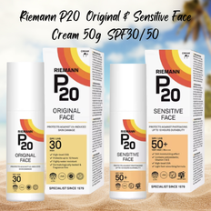 Riemann p20 original & sensitive face cream 50g spf30/50 brand in box