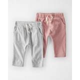 Little Planet Baby 2-Pack Recycled Fleece Pants Baby Size NB Cloudy Day/Grey Winter