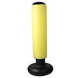 Inflatable Punching Bag, Punching Bag for Teenagers and Adults, Reduce Pressure Stress (Yellow)