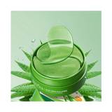 (Green) 80g/60pcs Moisturizing Aloe Vera Collagen Eye Mask for Nourishing Eye Care