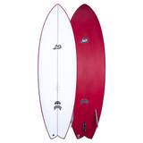 Lost RNF 96 Fish Surfboard - White / Red-6ft 0 - 6ft 0
