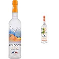 Grey Goose L'Orange Flavoured Vodka, 70cl & Essences White Peach & Rosemary Natural Flavoured Vodka Spirit Drink, Made with Vodka, Infused With Real Fruits & Botanical Essences, 30% ABV, 70cl / 700ml