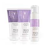 White Hot Brighten and Bounce Trio: Brilliant Shampoo & Luminous Conditioner 200ml, Infinity Mousse 150ml, A pop of soft violet brightening, a dash of conditioning AND a touch of fluffy mousse magic