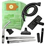 Spares2go Complete Wet & Dry 2.5m Hoover Hose, Rods, Floor & Mini Tool Kit for Numatic Henry Hetty etc Vacuum Cleaners (+ 10 Bags)
