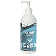 Diversey SURE Hand Wash Free with no added perfumes or dyes, plant based, 100% biodegradable, environmentaly friendly, 0.5L Pump bottle (pack of 6)