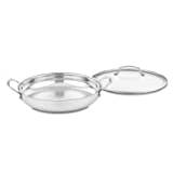 Cuisinart 425-30D Everyday Pan with Lid, Stainless Steel, 12 Inch Contour Cookware, Silver