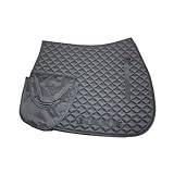 Perfeclan Horse Saddle Pad Mat Cotton Cushion Sports Accessory Protective Wear Resistant with Storage Pocket Sweat Absorbent Riding Pad
