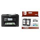 Epson WorkForce Pro WF-4820DWF A4 Multifunction Wireless Inkjet printer & LIFOR 545 and 546 XL Replacement for Canon 545 546