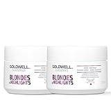 Goldwell DOUBLE Dual Senses Blonde & Highlights Anti-Yellow 60 Second Treatment 200ml