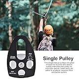 Rope Pulley Climbing PulleySingle Pulley,Outdoors Climbing 30KN Pulley Single Sheave Rescue Pulleywith Swing Plate Belay & Rappel Equipment Belay & RiggingBelay & Rappel