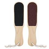 BORDSTRACT Wooden Foot Rasp File, Double Sided Pedicure Scrubber Tool for Callus and Dead Skin Removal