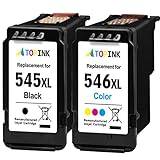 ATOPINK 545 546 Ink Cartridges, Printer Ink 545 546 Replacement for Canon 545 546 Ink Cartridges, PG-545 Black CL-546 Colour XL, for Pixma MX495, TR4550 TR4551, TS3350 TS3150, MG3050 MG2500 MG2550s