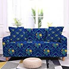 WMHHN European-Style Light Luxury Pattern Sofa Cover Non-Slip Anti-Scratch Wear-Resistant Washable Four-Season Universal Sofa Cover Suitable For Living Room Bedroom Hotel