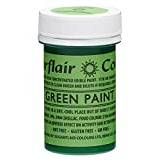 Sugarflair Green Edible Food Paint, for Painting Icing, Sugar Pastes, Flower & Modelling Pastes, Royal Icing, Marzipan & Buttercream - 20g