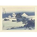 SYlale Classic Painting Poster Printing Wall Pictures Wall Art Posters the Beach of Shichiri-ga-hama in Sagami Province by Katsushika Hokusai for Office Decor 60x90cm
