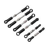 SPYMINNPOO RC Pull Rod, Tie Link Rods Set for WLtoys 144001 144002 124018 124019 124017 124016 Remote Control Car