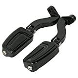 HSFD For H&arley Touring Street Electra Glide Models Road King FL FLHX FLHR 1993-2016 Rear Passenger Mount W/Pegs Foot Pedals (Color : Black)