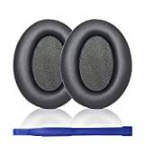 Aiivioll WH-1000XM3 Replacement Earpads Earmuffs Replacement for Sony wh-1000xm3(1000XM3) Wireless Noise Canceling Headphones Soft Protein PU Leather High Elastic Memory Foam (Black)