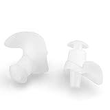 Swimming Earplugs, Profession Silicone Swimming Ear Plugs Shower Beach Waterproof Ear Protector Transparent