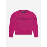 Girls Logo Knitted Sweater in Pink - Pink / 14 Yrs