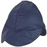 Sterntaler Children's Rain Hat with Neck Guard, Age: 4-6 Years, Size: 55, Blue