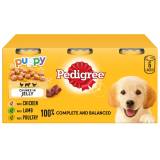 Pedigree Puppy Wet Dog Food Tins Mixed In Jelly