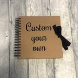 Customise and Personalise Your Own Rustic Brown Scrapbook, Special Occasion Keepsake Memory Gift Collage Scrapbook Album