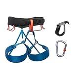 BLACK DIAMOND Mens Momentum Harness - Pilot Package - Complete Rock Climbing Package, Kingfisher 24, Large