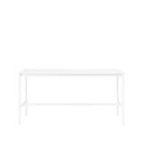 Muuto Base high bar table White laminate, white legs, abs edge, b85 l190 h95