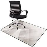 Computer Chair for Gaming Not for Carpet Dark Gray Under Desk Chair Mats for Rolling Large Anti-Slip Floor Protector Rug 48x36 COSYLAND Office Chair Mat for Hardwood Floor & Tile Floor 