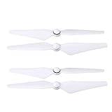 WOHPNLE 2pairs Drone Propeller Blades, Plastic Drone Propellers Lightweight Drone Replacement Parts Portable Drone Parts Rc Airplane Propeller for Dji 4/4 Pro