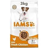 IAMS Complete Dry Dog Food for Senior 8+ Small and Medium Breeds with Chicken 3 kg
