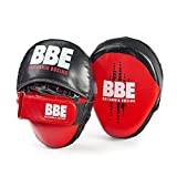BBE Britannia Boxing FX Curved Hook & Jab Pads, PU Leather with Adjustable Strap, Focus Mitts for Boxing, MMA, Muay Thai and Kickboxing