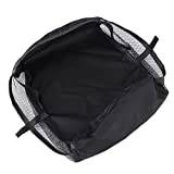 Pushchair Storage Basket, Baby Stroller Storage Case, Size: 30 x 30 x 10 cm, Black