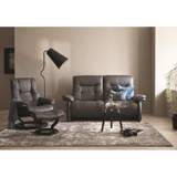Stressless Mary 2 Seater Recliner Sofa With Upholstered Arms - 2 Seater - Paloma Leather - 2 Manual Seats