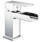 Moods Derwent Deck Mounted Chrome Basin Mixer Tap with Waste