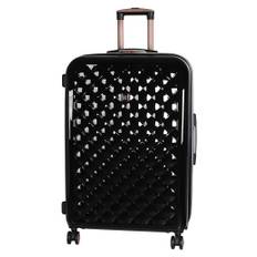 it Luggage Large Expandable 8 Wheel Hard Suitcase - Black