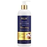 AILKE Whitening & Lightening Body Lotion, With Glutathione Collagen, Deeply Moisturizing, Smooth Non- Greasy Cream, Suitable For Black Skin, Dark Skin and Brown Skin