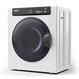 COSTWAY 4KG Vented Tumble Dryer, 1400W Freestanding Front Tumble Dryer with 3 Heating Settings, ECO & IHS Mode, 200mins Timer, Stainless Steel Tub, Overheat Protection, Compact Clothes Dryer Machine