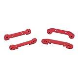 VENNSDIYU 4pcs 1/14 Aluminum Alloy Front Rear Upper Suspension Arm For 144001 On-Road Vehicles Exquisite Workmanship RC Car Accessories, Red